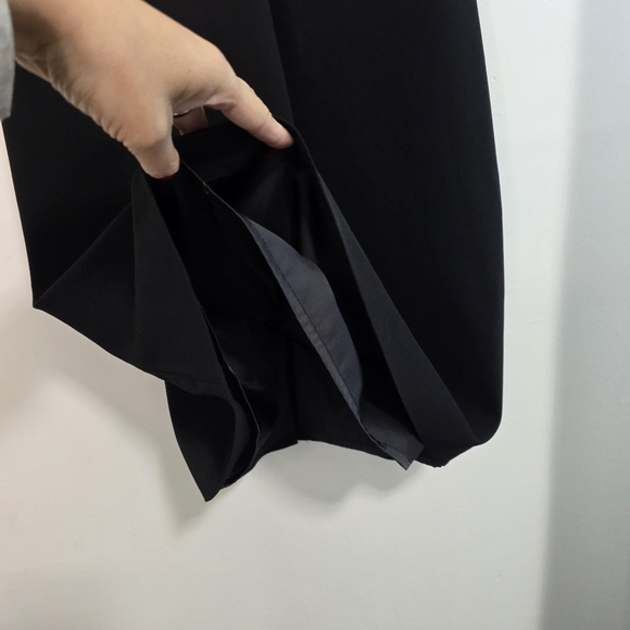 BCBG Maxazria Colorblocked Two-Fer Charmuese in black and white Dress - Picture 8 of 14